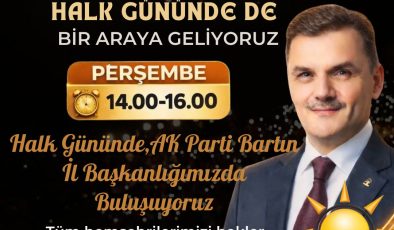 Bartın Ak parti  ilbaşkanlığından Halk günü..