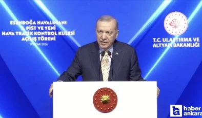 Cumhurbaşkanı Erdoğan, Esenboğa Havalimanı’nın yeni pisti ve kulesini hizmete açtı!