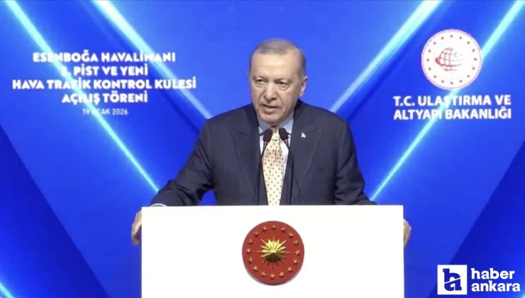 Cumhurbaşkanı Erdoğan, Esenboğa Havalimanı’nın yeni pisti ve kulesini hizmete açtı!