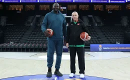Uzun adam, daha uzun adamla parkede: Karşınızda Erdoğan ve Shaquille O’Neal!