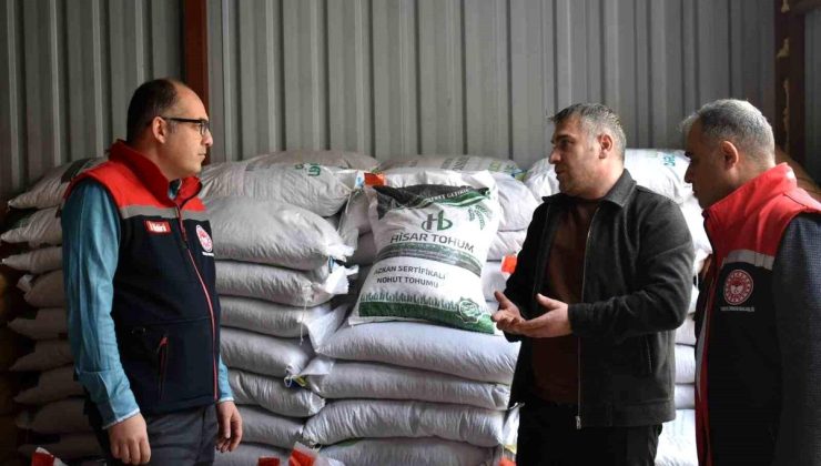 Bayburt’ta üreticilere yüzde 50 hibeli yem bezelyesi tohumu dağıtıldı