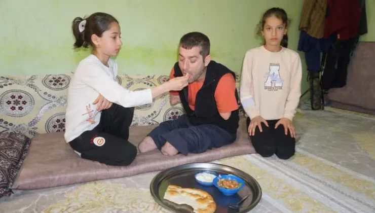 İş kazasında kollarını ve ayaklarını kaybetti! Hayatı kızının paylaştığı video ile değişti